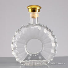 Clear Glass Liquor Bottle